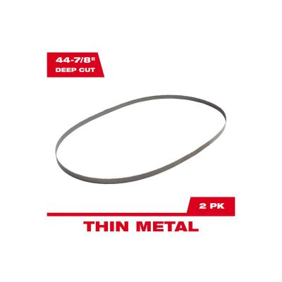 MLW48-39-0524 image(0) - Milwaukee Tool 18 TPI Standard Deep Cut Portable Band Saw Blade 2PK