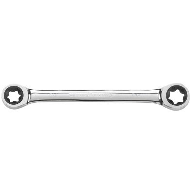 KDT9223 image(0) - GearWrench E20 x E24 E-Torx Double Box Ratcheting Wrench