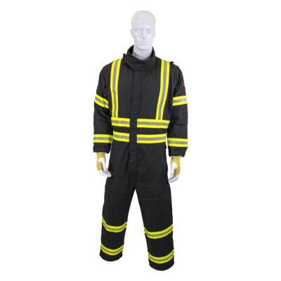 OBRGES8-CVL-XSS-ES image(0) - Oberon Coveralls - Gas Extraction - GES8+™ - With Escape Strap - Color: Black - Size: Small Extra Short