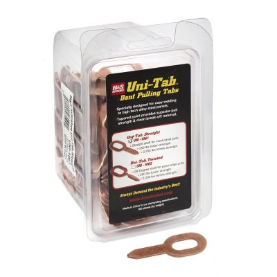 HSA1061 image(0) - H&S AutoShot UNI-1061 Weld Pull Key Steel, Straight 180° Copper-Flash (100-pack)