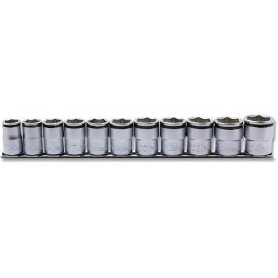 KKNRS4450M-11 image(0) - Ko-ken USA 1/2 Sq. Dr. NUT GRIP® Socket Set, - 11 Pieces. 14-24mm - RS4450M/11