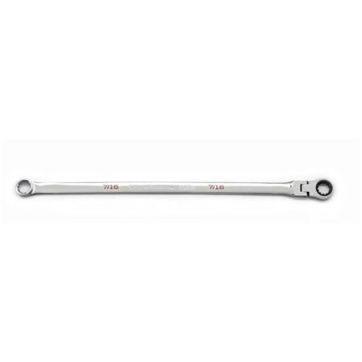 KDT86132 image(0) - GearWrench 7/16 Inch 120XP Universal Spline XL GearBox Flex Head Ratcheting Wrench