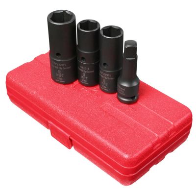 SUN2724 image(0) - SUNEX SOCKET SET FLIP 4PC 1/2 DR. DEEP THIN WALL