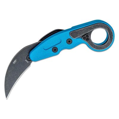 CRK4041B image(0) - CRKT (Columbia River Knife) Provoke Grivory Folding Tactical Knife Morphing Karambit - Metallic Blue