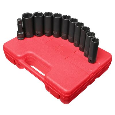 SUN2611 image(0) - SUNEX 11 PC. EXTRA DEEP SAE/METRIC SKT SET