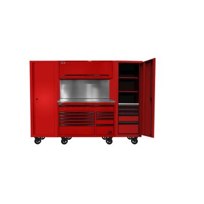 HOMRDCTS10201 image(0) - Homak Manufacturing 102" RS PRO CTS Combo, Solid BS, Red