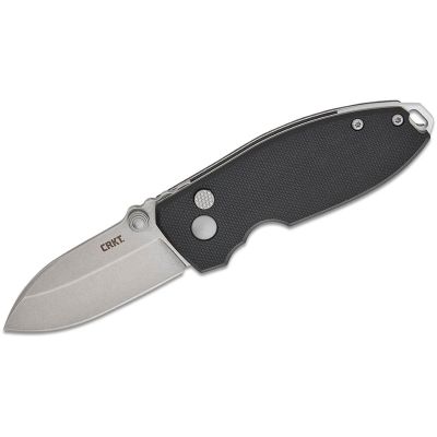 CRK2474 image(0) - CRKT (Columbia River Knife) Squid Button Lock Folding EDC Pocket Knife - Black
