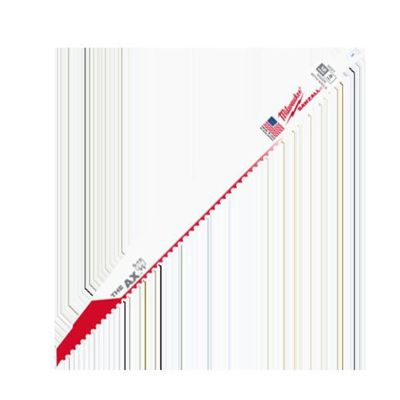 MLW48-01-7027 image(0) - Milwaukee Tool 12" 5 TPI The AX Demolition Wood Cutting Sawzall Blade Bulk 100