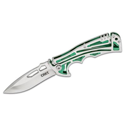 CRK5241 image(0) - CRKT (Columbia River Knife) Nirk Tighe Folding Knife - Green/Silver
