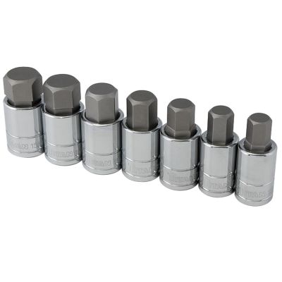 TIT16157 image(1) - TITAN 7-PC 1/2" DR METRIC LARGE HEX