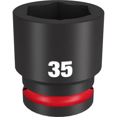 MLW49-66-6373 image(0) - Milwaukee Tool SHOCKWAVE Impact Duty 3/4"Drive 35MM Standard 6 Point Socket
