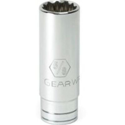 KDT80228 image(0) - GearWrench 1/4 Inch Drive 12 Point Deep SAE Socket 1/2 Inch