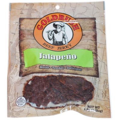 GRJ72129 image(0) - Gold Rush Jerky Jalapeno 2.85 oz. Beef Jerky - 12 Count (3 lbs.)