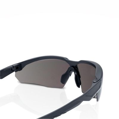 JCK45006 image(0) - Jackson Safety Safety Glasses - HyperGuard H-Series - Mirrored Smoke Lens - Black Half Frame - Hardcoat Anti-Scratch