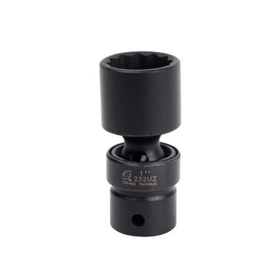 SUN232UZ image(0) - SUNEX 1/2" Dr. 1" 12 Point Universal Impact Socket