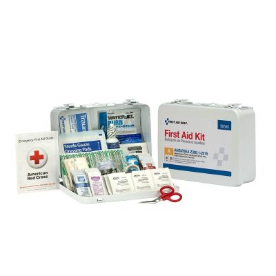 FAO90560 image(0) - First Aid Only 25 Person First Aid Kit ANSI A Metal Case