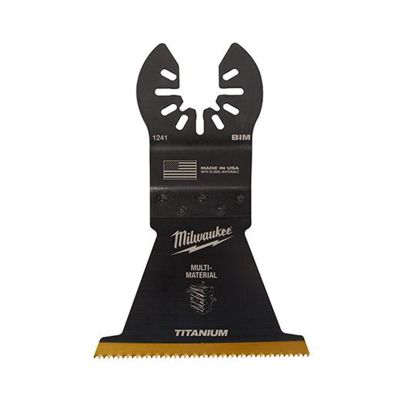 MLW49-25-1241 image(1) - Milwaukee Tool OPEN-LOK 2-1/2" TITANIUM CHARGED Bi-Metal Multi-Material Multi-Tool Blade