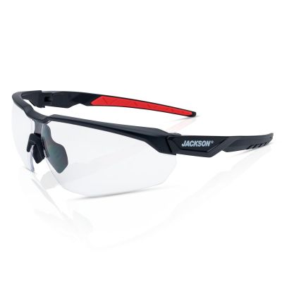 JCK45001 image(0) - Jackson Safety Safety Glasses - HyperGuard H-Series - Clear Lens - Black Half Frame - STA-CLEAR Anti-Fog