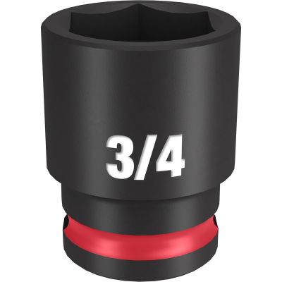 MLW49-66-6110 image(0) - Milwaukee Tool SHOCKWAVE Impact Duty 3/8" Drive 3/4" Standard 6 Point Socket