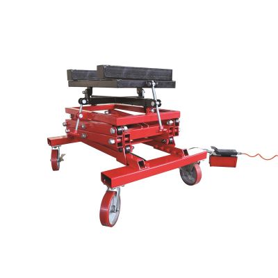 INT3182 image(0) - American Forge & Foundry AFF - Power Train Lift - 2,500 Lbs. Capacity - Scissor Lift Design - 33" Min H to 77" High H - Air/Hyd Foot Pedal Operated