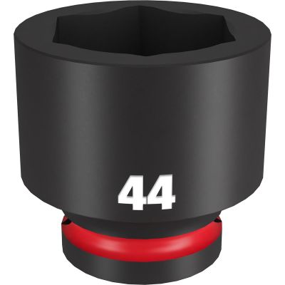 MLW49-66-6382 image(0) - Milwaukee Tool SHOCKWAVE Impact Duty 3/4"Drive 44MM Standard 6 Point Socket