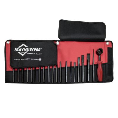 MAY66287 image(0) - Mayhew Tools 20 PC Metric Punch & Chisel Set