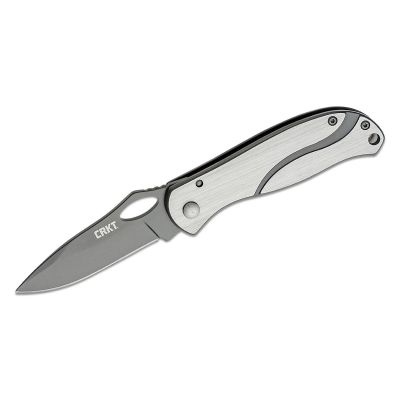 CRK6480 image(0) - CRKT (Columbia River Knife) Pazoda Frame Lock Folding EDC Pocket Knife - Silver