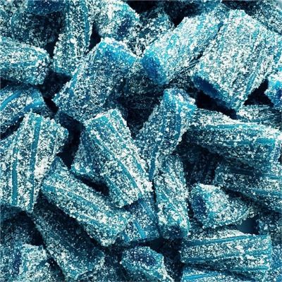 THS784300-190523 image(0) - Tender Heifer Snack Co. Pectin Filled Licorice Sour Blue Raspberry Candy - 10 oz