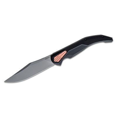 KER2076 image(0) - Kershaw Strata Manual Open Frame Lock Clip Point Blade EDC Folding Pocket Knife - Black