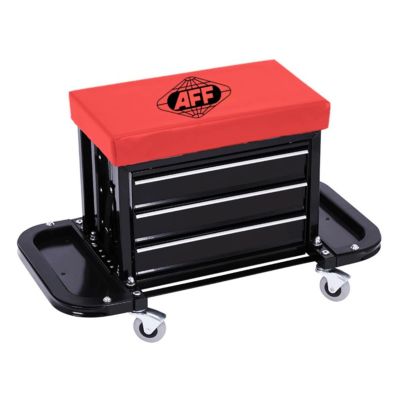 INT3914 image(0) - American Forge & Foundry 3-Drawer Rolling Toolbox Seat - 300 Pound Capacity