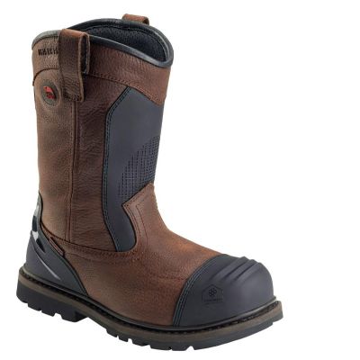 FSIA7896-13W image(0) - Avenger Hammer Wellington Series - Men's Boots - Carbon Nano-Fiber Toe - IC|EH|SR|PR|MT - Brown/Black - Size: 13W