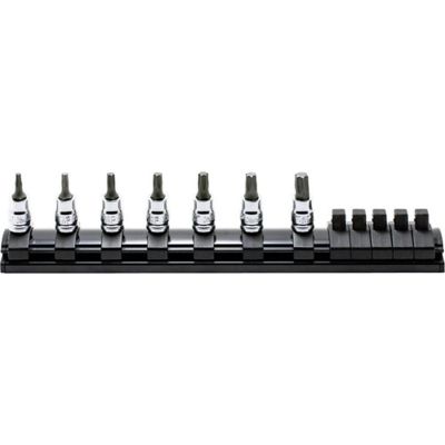 KKNRS2025Z-7-L50 image(0) - Ko-ken USA RS2025Z/7-L50 1/4 Sq. Dr. 7 Piece Z-Series TORX® Bit Socket Set T10-T40 Length 50mm