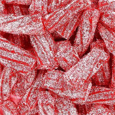 THS784300-190653 image(0) - Tender Heifer Snack Co. Pectin Filled Licorice Sour Strawberry Candy - 10 oz
