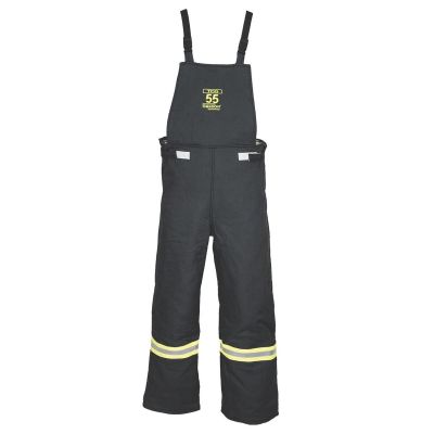 OBRTCG55-BIB-5XL image(0) - Oberon Bib Overalls - Arc Flash - 55 Cal TCG™ - Color: Black - Size: 5XL