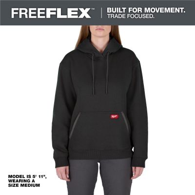 MLWF251B-XS image(0) - Milwaukee Tool Women's FREEFLEX Pullover Hoodie- Black - SX