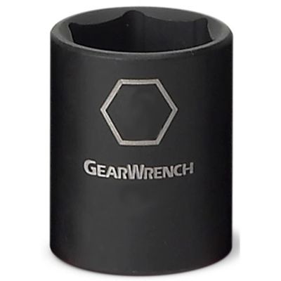 KDT84386N image(0) - GearWrench 3/8 Inch Drive 6 Point Standard Impact SAE Socket 7/8 Inch