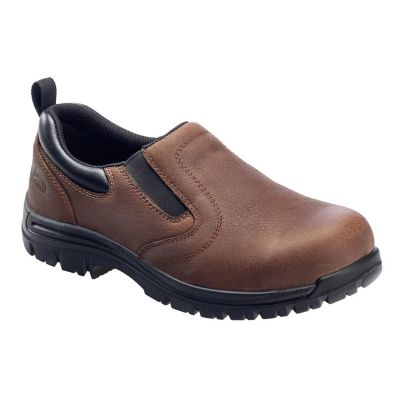 FSIA7108-10.5W image(0) - Avenger Foreman Series - Men's Low Top Slip-On Shoes - Composite Toe - IC|EH|SR - Brown/Black - Size: 10.5W
