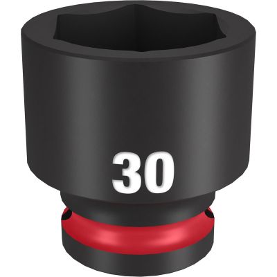 MLW49-66-6262 image(0) - Milwaukee Tool SHOCKWAVE Impact Duty 1/2"Drive 30MM Standard 6 Point Socket