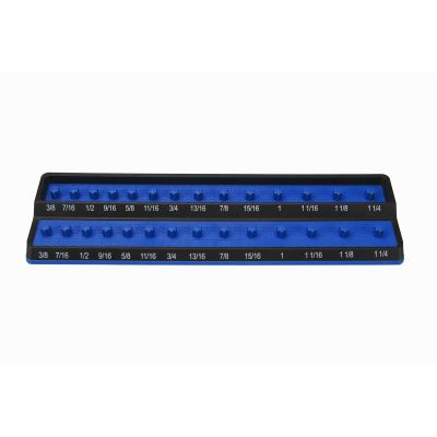 MTSPSH50S-BLU image(0) - Mechanic's Time Savers 1/2" SAE Peg Socket Holder - Blue