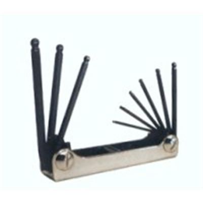 EKL20719 image(1) - Eklind Tool Company 7-Piece SAE Ball End Fold-Up Hex Key Set