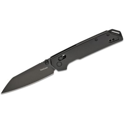 KER2038RBLK image(0) - Kershaw Iridium Reverse Tanto Manual DuraLock Reverse Tanto Blade EDC Folding Pocket Knife with Black Blade - Black