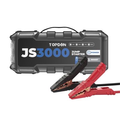 TOPJS3000 image(0) - Topdon JumpSurge3000 - 3000A 12V Battery Jumpstarter, Power Bank, and Flashlight