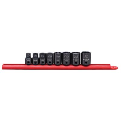 KDT84910N image(0) - GearWrench 8 Piece 3/8 Inch Drive 6 Point Standard Impact SAE Socket Set