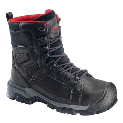 FSIA7335-11W image(0) - Avenger Ripsaw Series - Men's High-Top 8” Boots - Aluminum Toe - IC|EH|SR|PR - Black/Black - Size: 11W