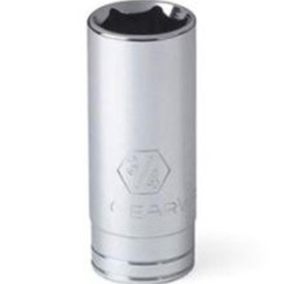 KDT80123 image(0) - GearWrench 1/4 Inch Drive 6 Point Deep SAE Socket 1/2 Inch