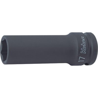 KKN14301M-22 image(0) - Ko-ken USA 14301M-22 1/2 Sq. Dr. Socket 22mm 6 point Length 85mm Thin walled