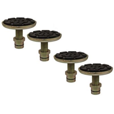 ATEATPKP-201057-4 image(0) - Atlas Automotive Equipment SINGLE SCREW-UP ADAPTER W/ RUBBER PAD & 1.5" PEG (SET OF FOUR)