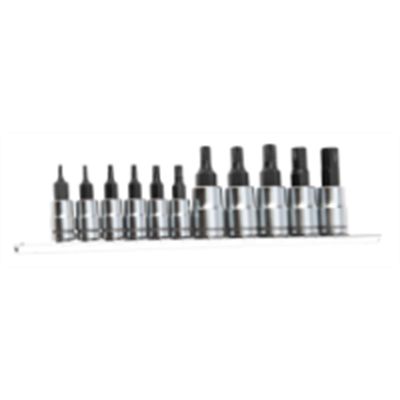 WLMW38790 image(0) - Wilmar Corp. / Performance Tool 11pc X-Trax SAE Hex Bit Set