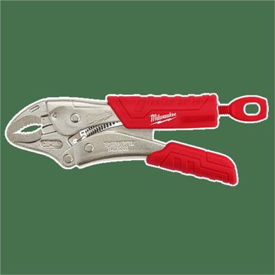 MLW48-22-3405 image(0) - Milwaukee Tool 5" Locking Pliers Curved Jaw w/ Durable Grip