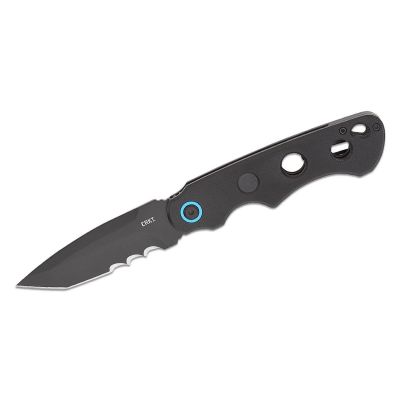 CRK2606 image(0) - CRKT (Columbia River Knife) A.B.C.(All. Bases. Covered.) Assisted Opening EDC Pocket Knife with Veff Serrations - Black